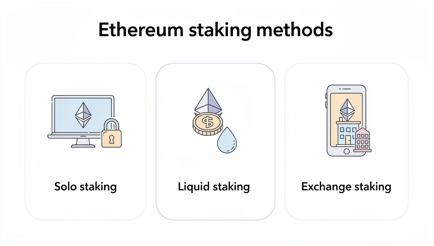 Ethereum staking methods compared