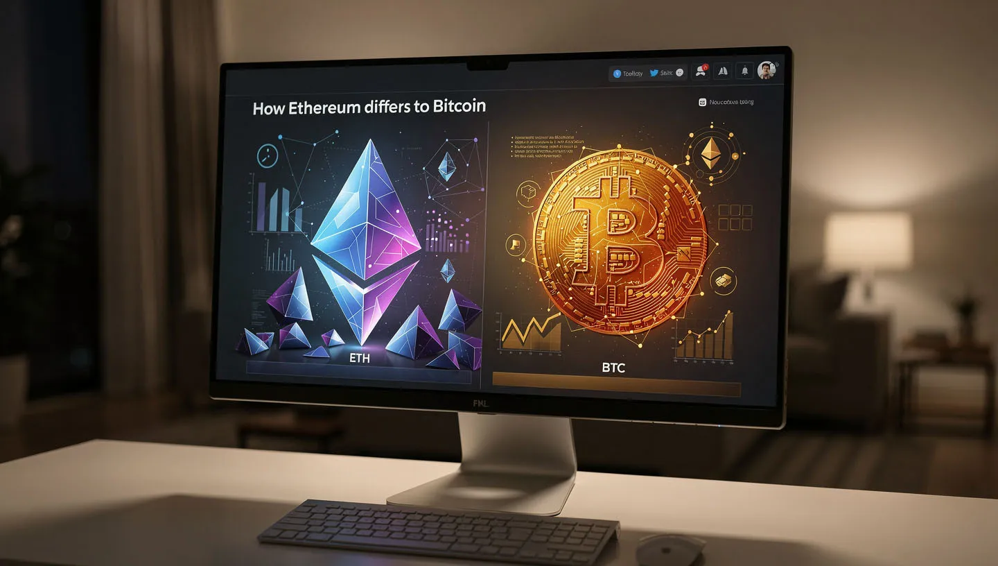 How Ethereum differs from Bitcoin