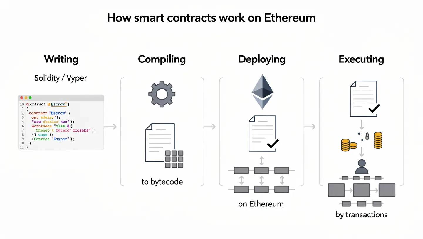 How smart contracts work on Ethereum