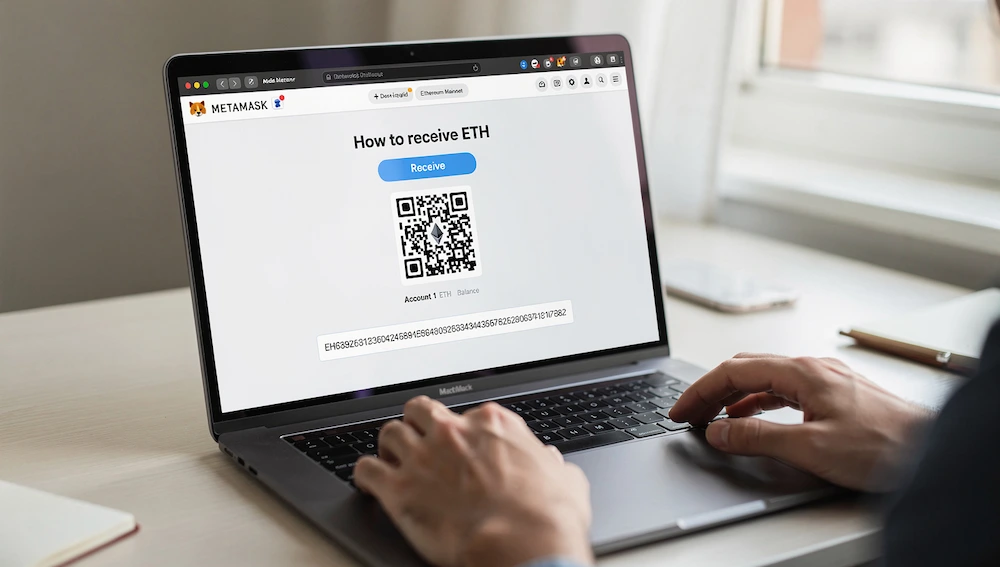 How to receive ETH