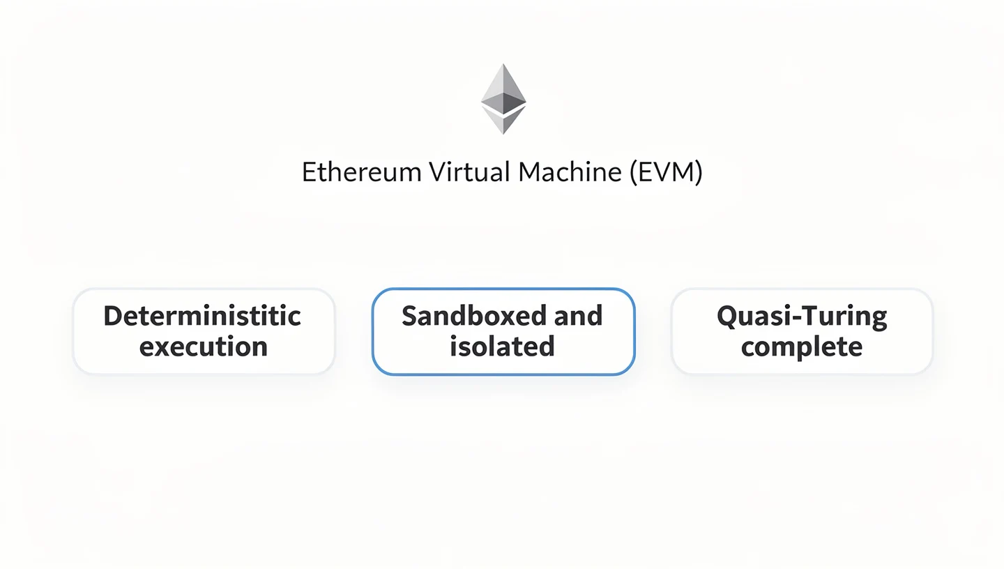Key properties of the Ethereum Virtual Machine