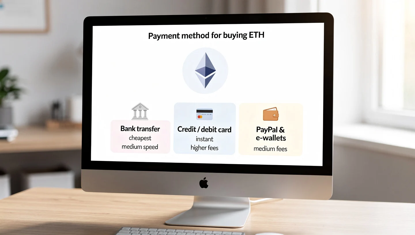 Payment methods for buying ETH