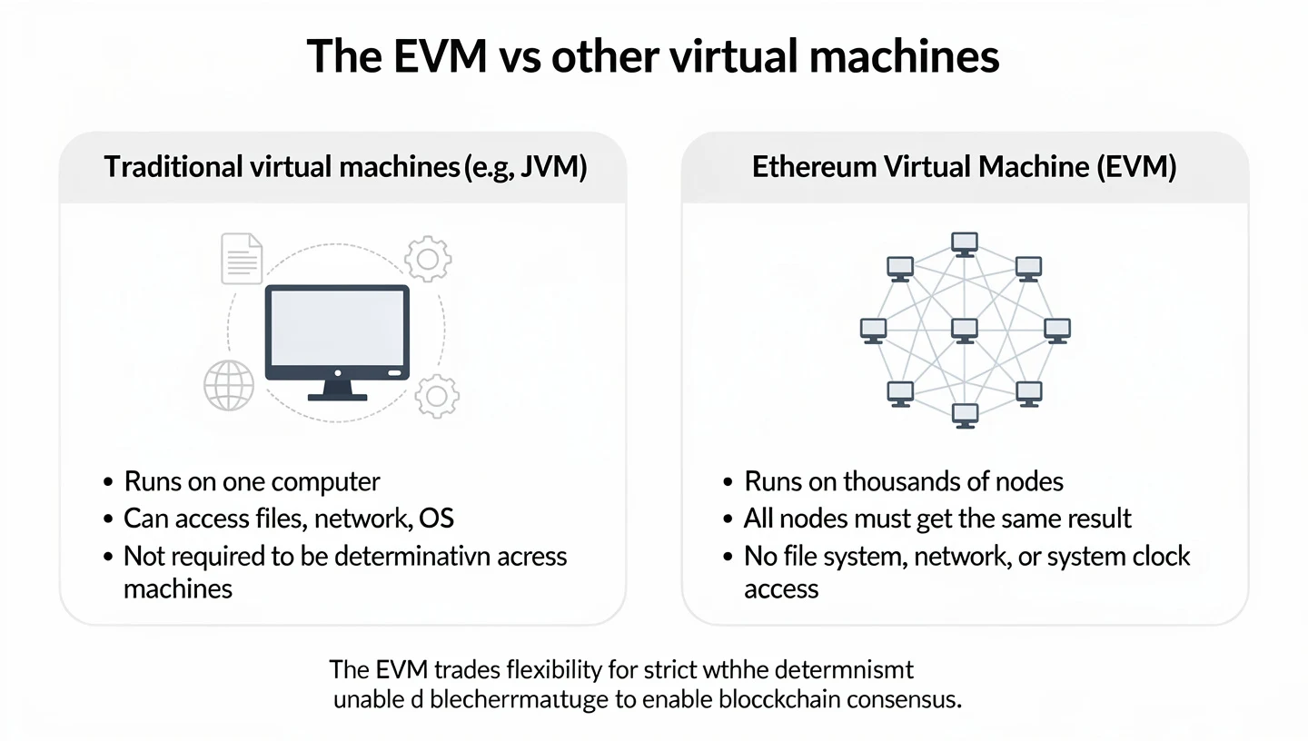 The EVM vs other virtual machines