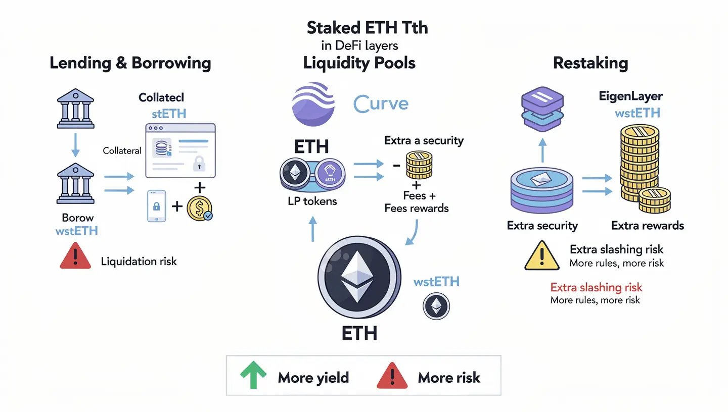 Using staked ETH in DeFi