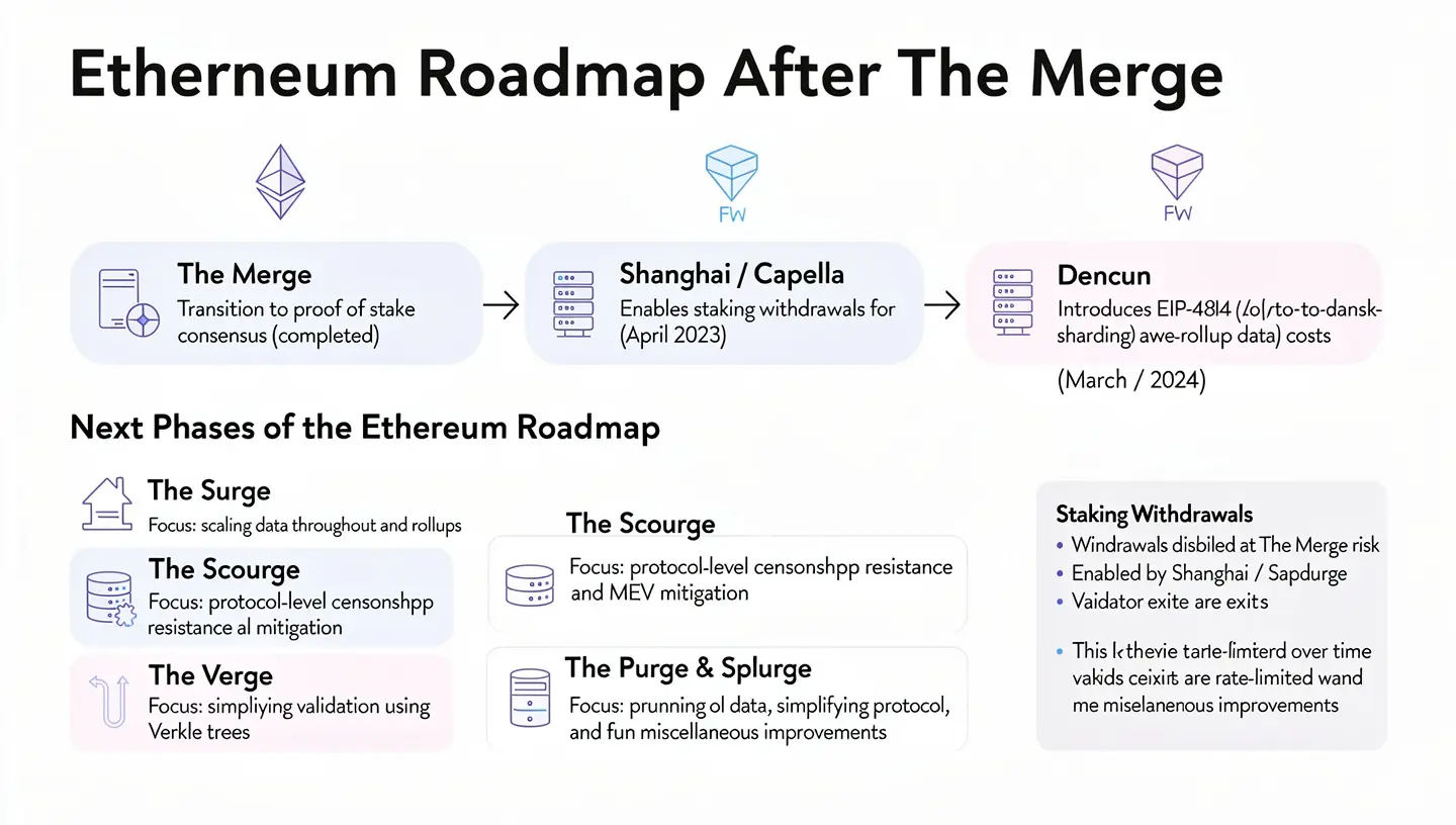 What came after The Merge the Ethereum roadmap