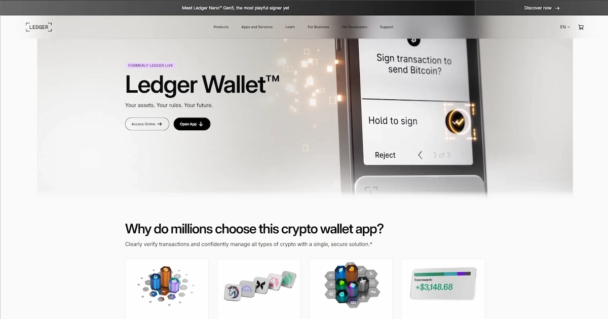 What Ledger Live does well