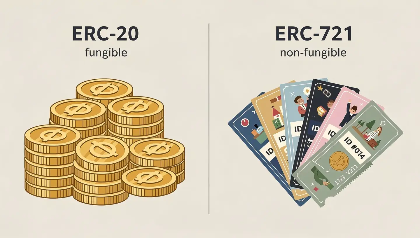 ERC-20 vs ERC-721