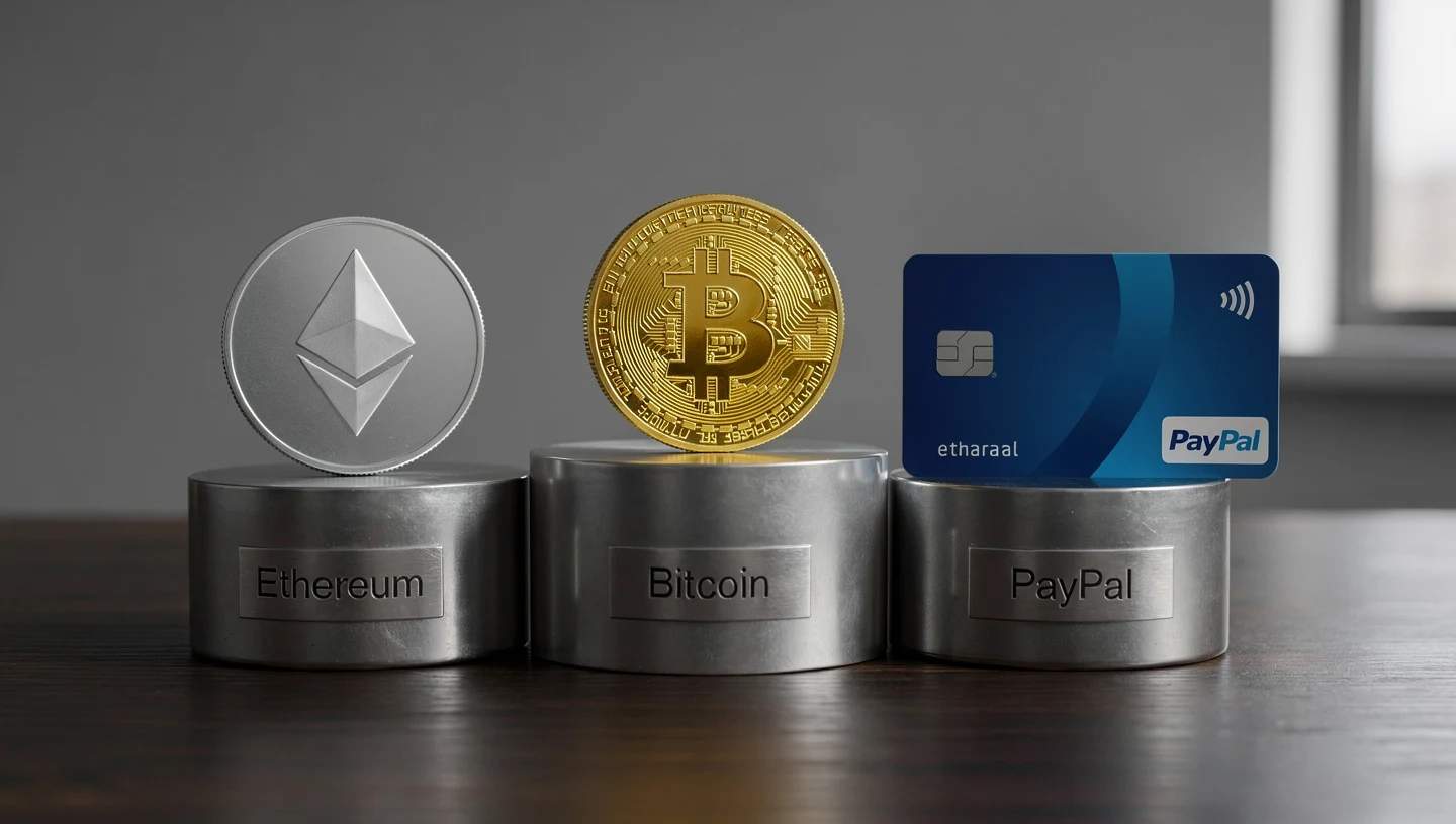 ETH vs Bitcoin vs PayPal