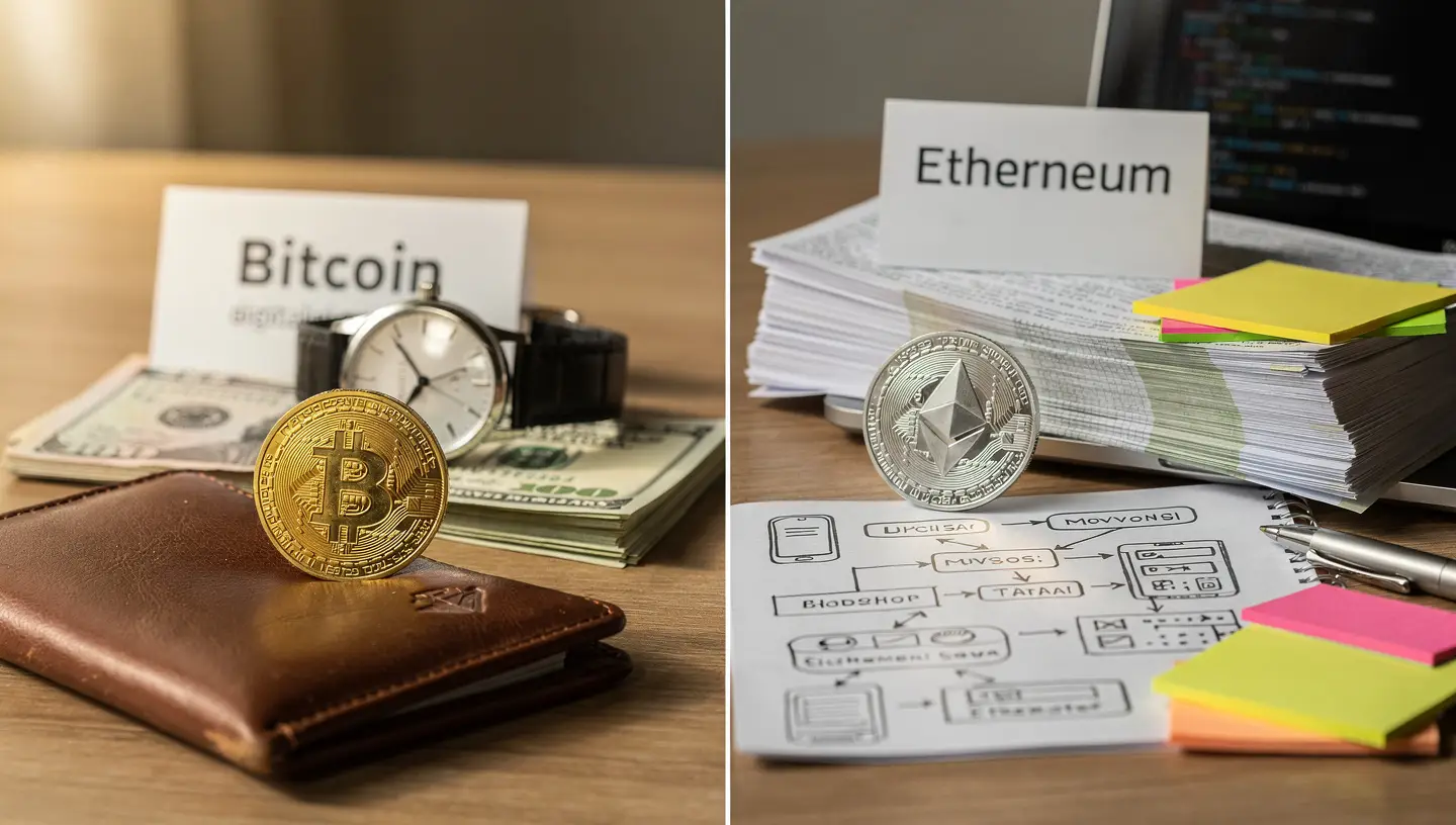 ETH vs Bitcoin what's the real difference