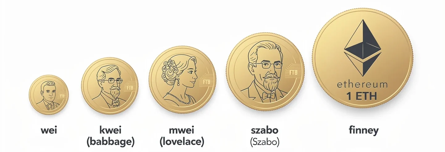 All ETH denominations from wei to ether